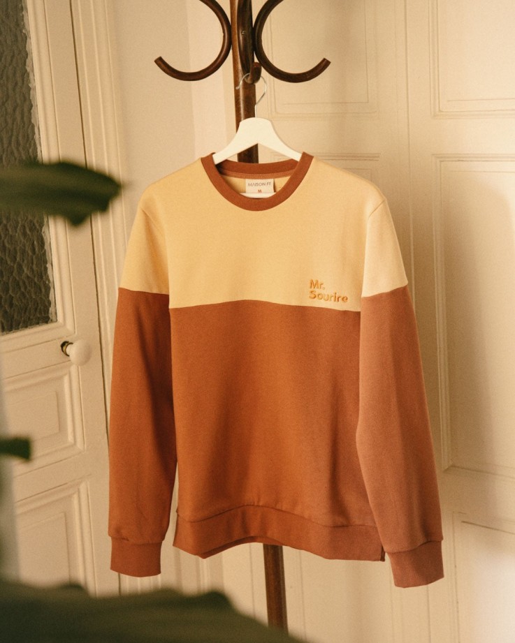 Sweat Monsieur Sourire Coton bio