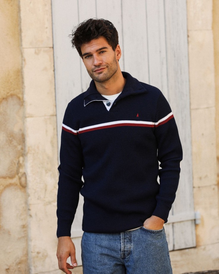Pull Jean-Claude Tricoté Laine mérinos
