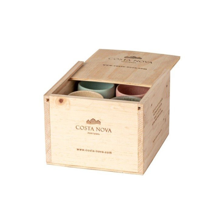 Boîte Gift 8 Tasses Espresso Arenito en grès
