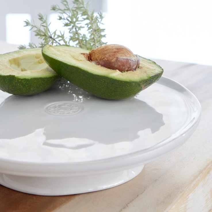 Assiette sur Pied Nova en grès