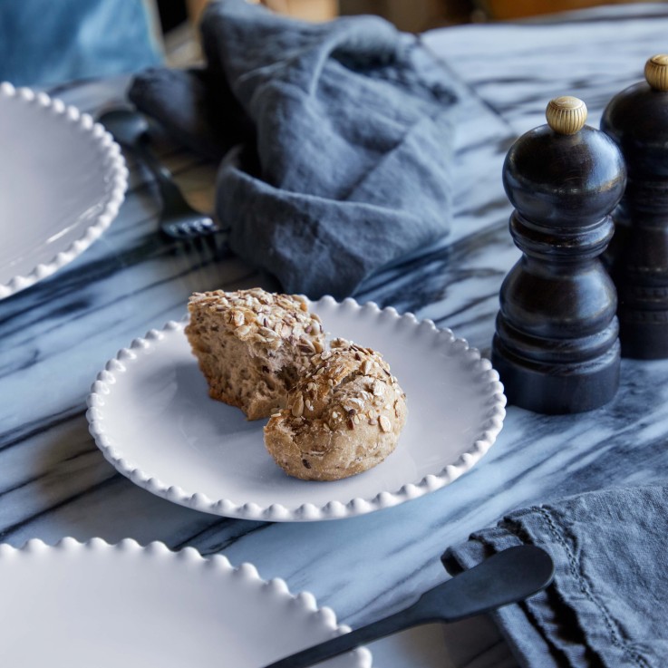 Assiette à Pain Pearl en grès