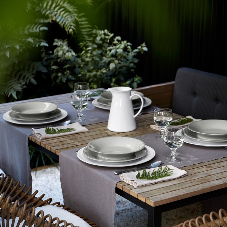 Assiette de Présentation Plat Friso en grès
