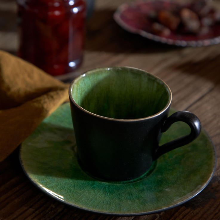 Tasse à Thé et Soucoupe Riviera en grès