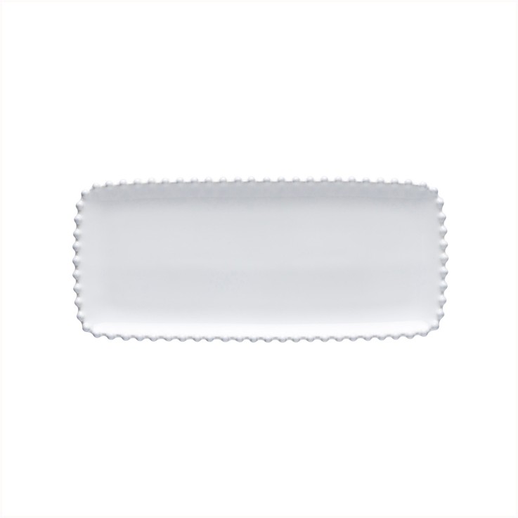 Plateau Rectangulaire Pearl en grès