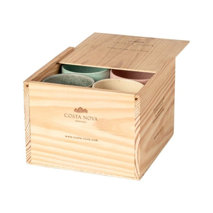 Boîte Gift 8 Tasses Lungo Arenito en grès