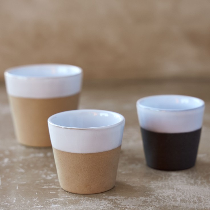 Boîte Gift 8 Tasses Espresso Grespresso Nature en grès