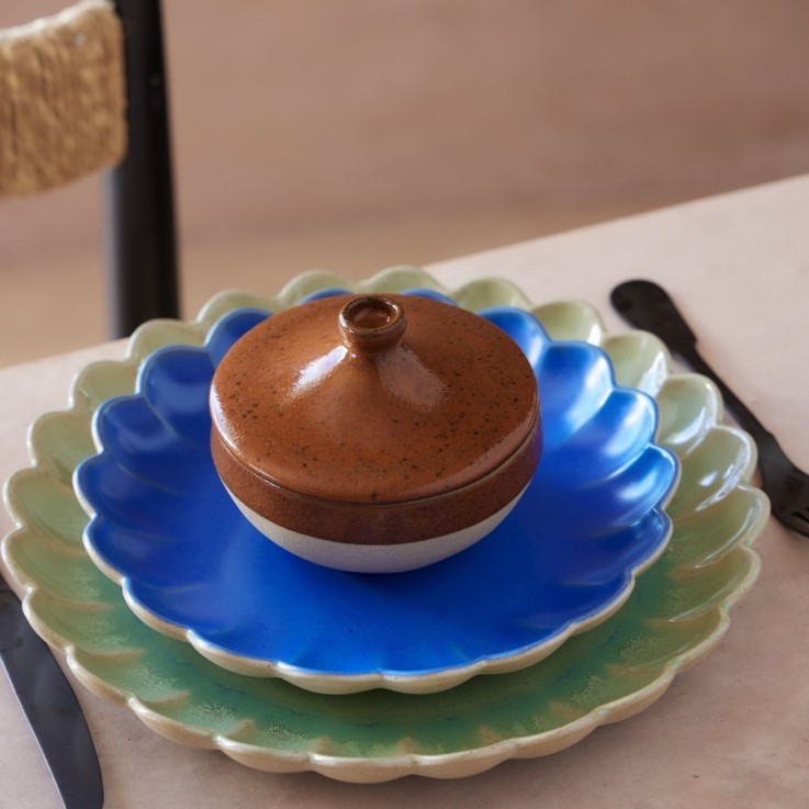 Assiette à Dessert Marrakesh en grès