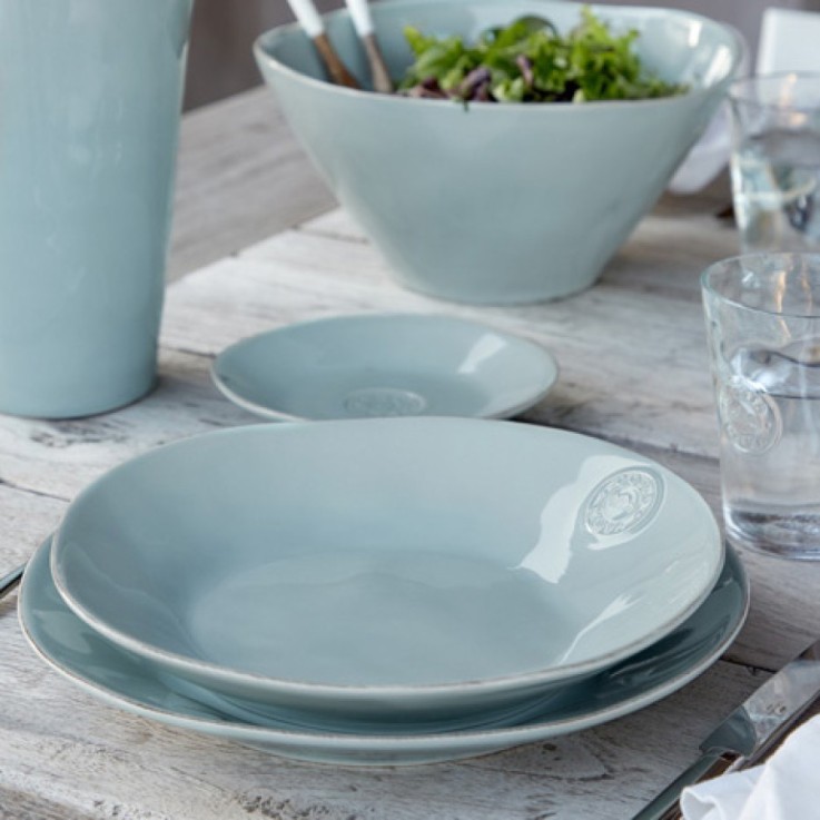 Set Table 30 Pièces avec Tasse et Soucoupe à Café Nova en grès