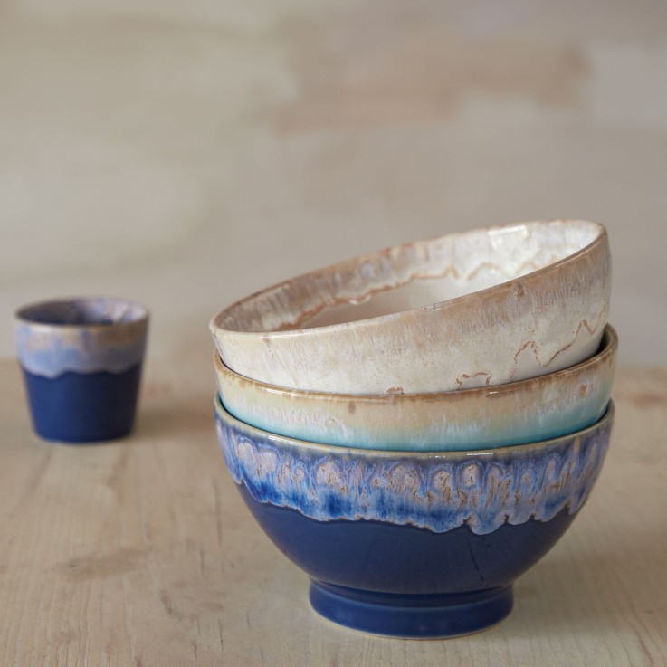 Set 4 Bols Latte Bowls en grès
