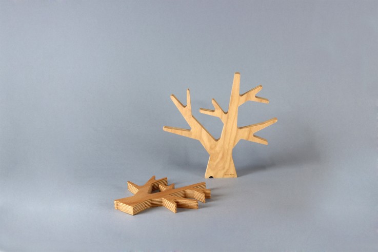 Dessous de plat L'Arbre Grand modèle en bois