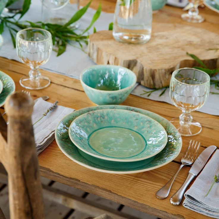 Set Table 30 Pièces avec Tasse et Soucoupe à Café Madeira