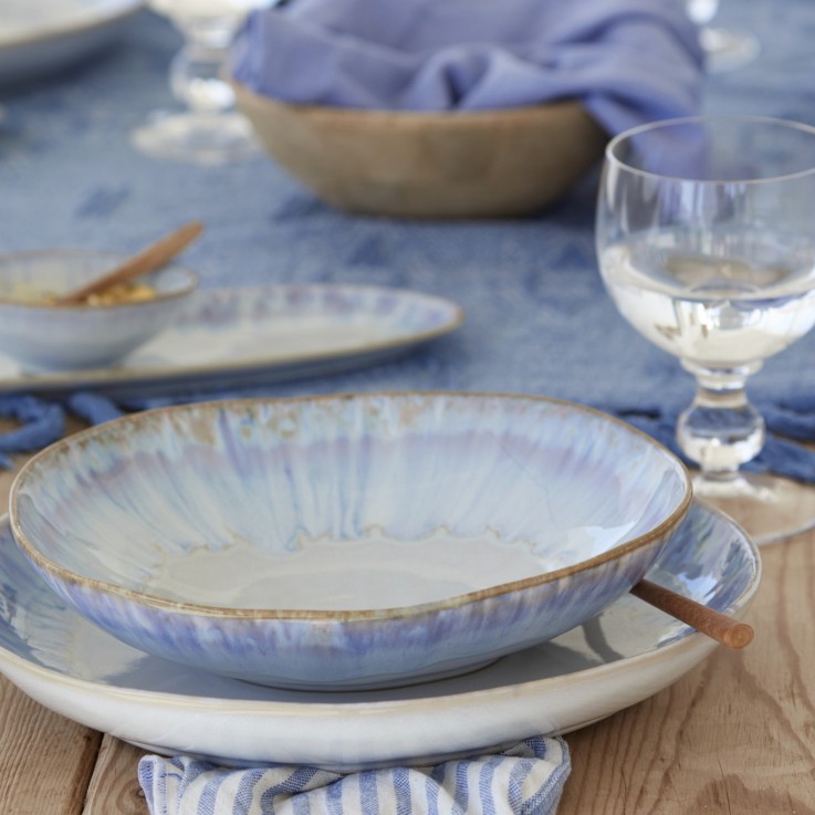 Set Table 30 Pièces avec Tasse et Soucoupe à Café Brisa en grès