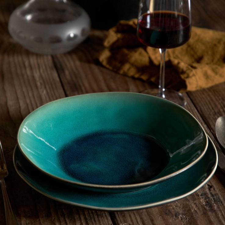 Set Table 30 Pièces avec Tasse Riviera en grès