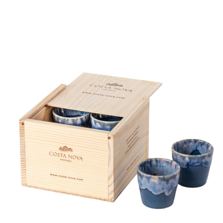 Boîte Gift 8 Tasses Espresso Grespresso en grès