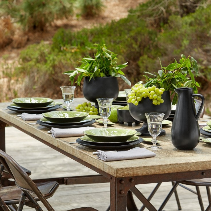 Assiette Creuse à Pâtes Riviera en grès