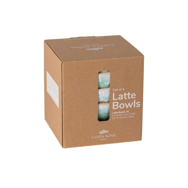 Set 4 Bols Latte Bowls en grès