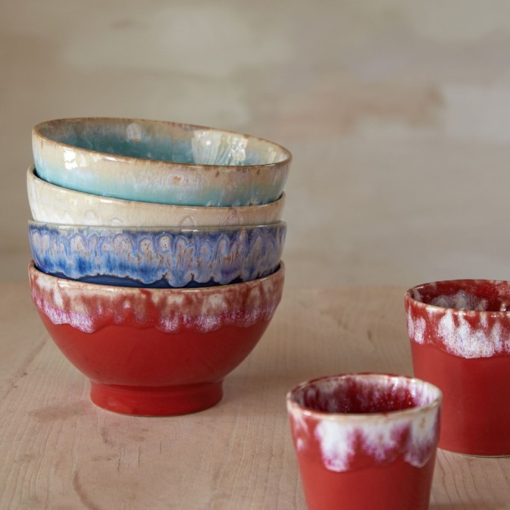 Set 4 Bols Latte Bowls en grès