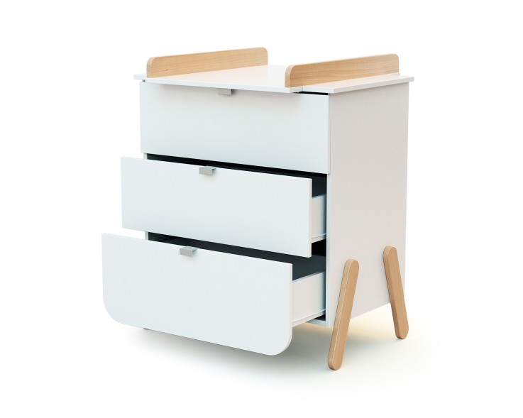 Commode à langer 3 tiroirs en bois PIRATE