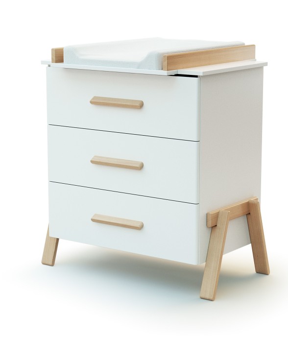 Commode à langer en bois