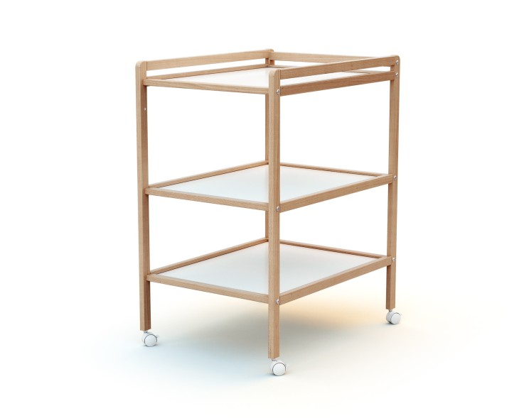 Table à langer 2 étagères en bois ESSENTIEL
