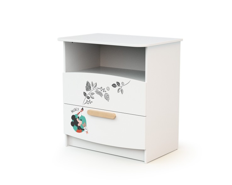 Commode à langer 2 tiroirs, 1 niche DISNEY Doodle Zoo Mickey
