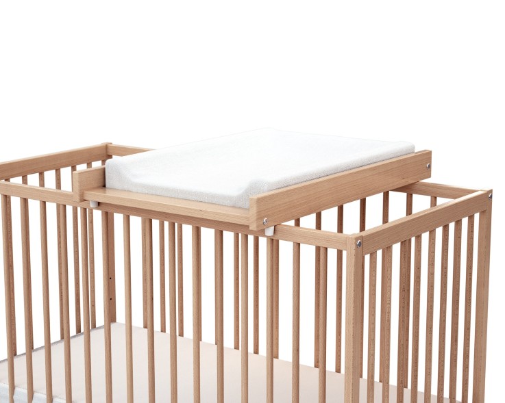 Plan à langer amovible pour lit bébé en bois ESSENTIEL