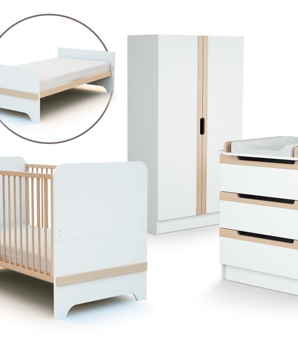 Chambre bébé lit, commode à...