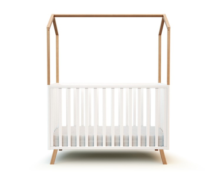 Lit cabane bébé évolutif en bois CONFORT