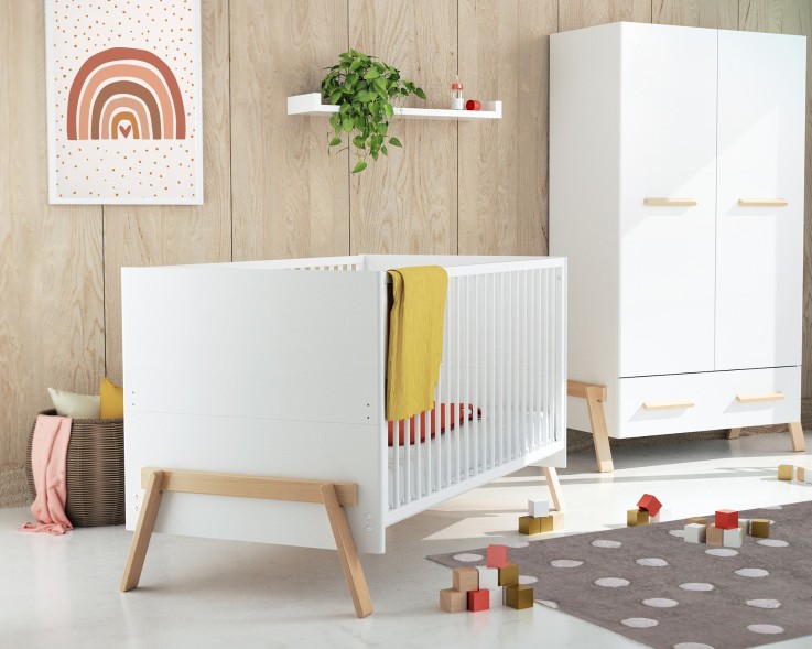 Lit bébé évolutif en bois CANAILLE 70 x 140 cm