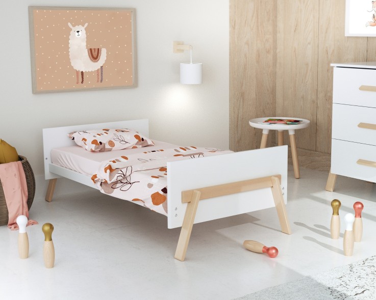 Lit bébé évolutif en bois CANAILLE 70 x 140 cm