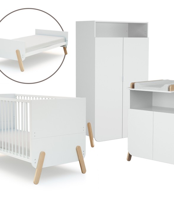 Chambre bébé lit, commode à...