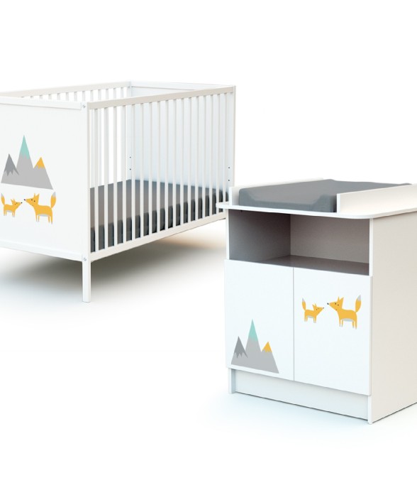 Chambre bébé lit et commode...