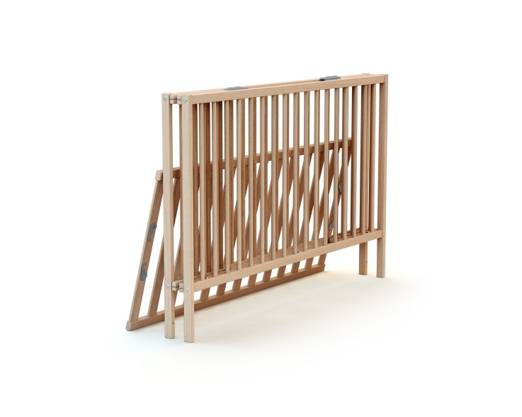 Lit bébé pliant en bois avec matelas FLEX