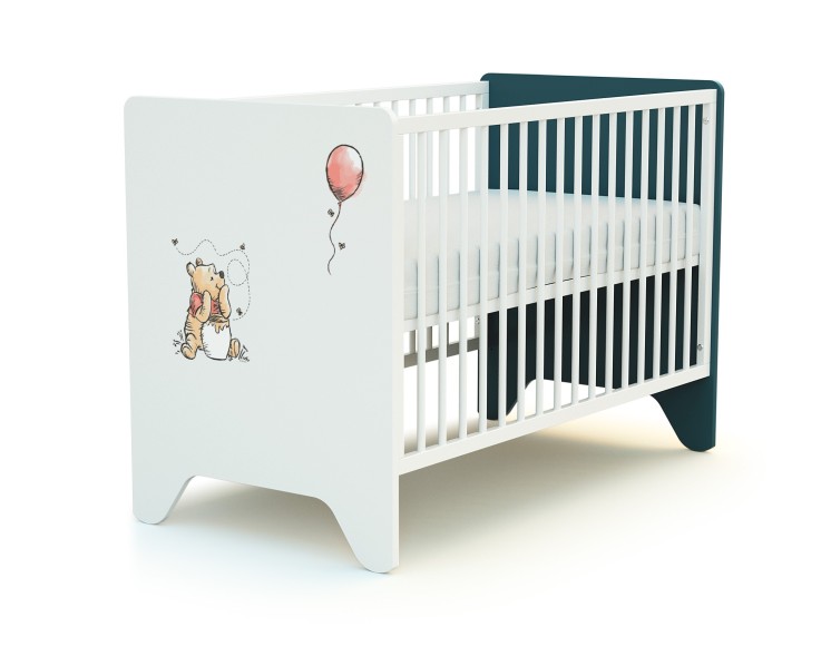 Lit bébé en bois DISNEY Exploring Winnie 60 x 120 cm