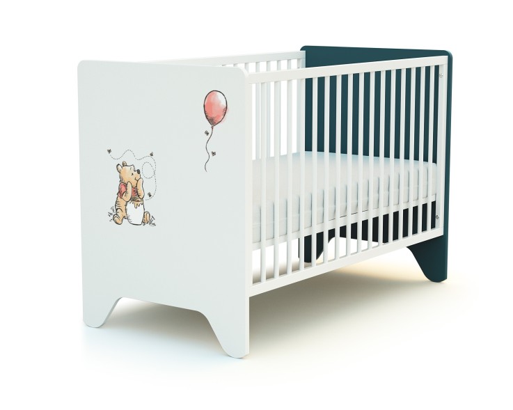 Lit bébé en bois DISNEY Exploring Winnie 60 x 120 cm