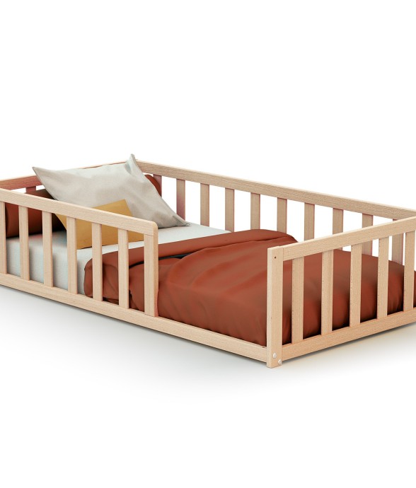 Lit enfant au sol en bois