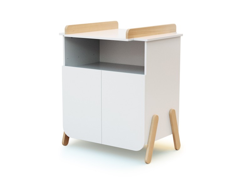 Chambre bébé lit, meuble à langer et armoire en bois PIRATE