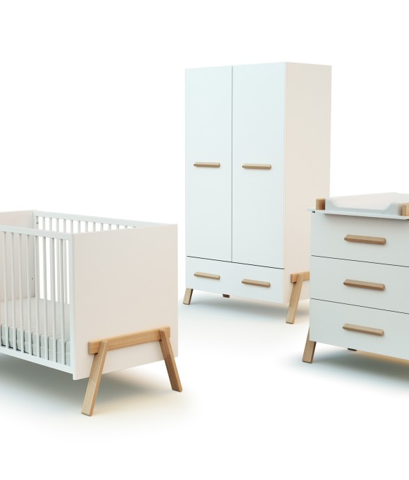 Chambre bébé lit, commode à...