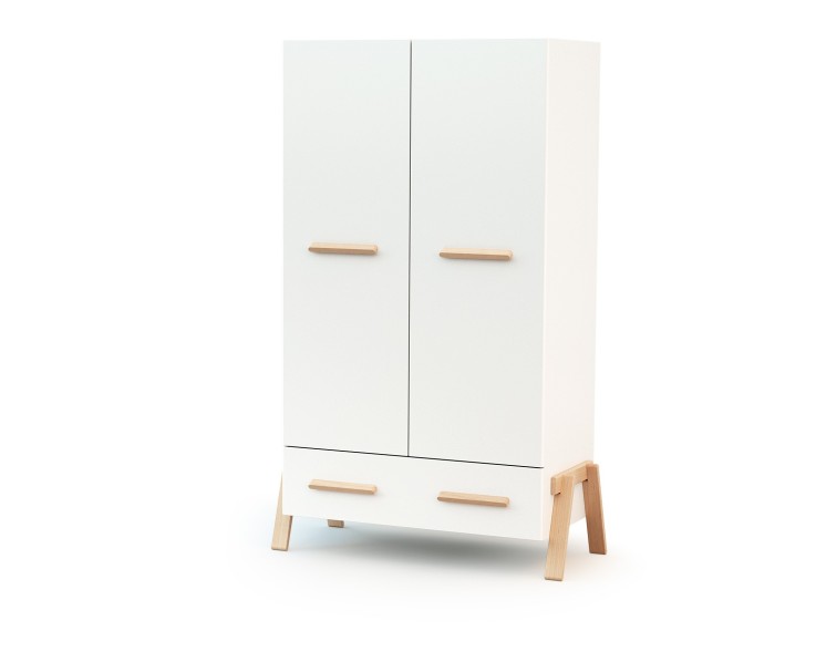 Chambre bébé lit, commode à langer et armoire CANAILLE en bois