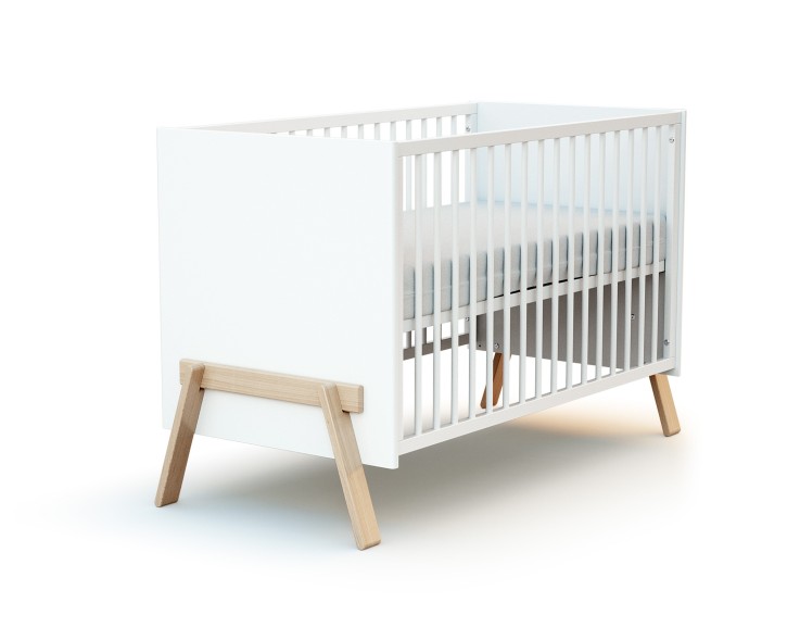 Chambre bébé lit, commode à langer et armoire CANAILLE en bois