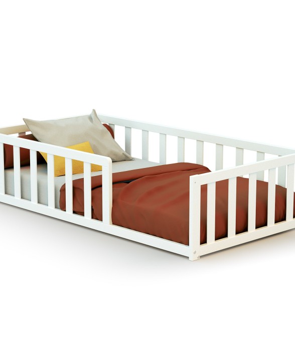 Lit enfant au sol en bois