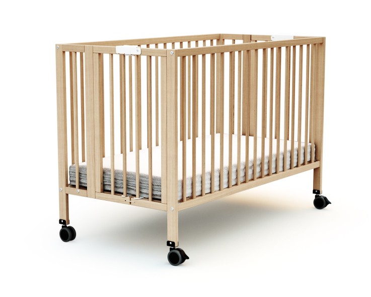 Lit bébé pliant en bois ESSENTIEL