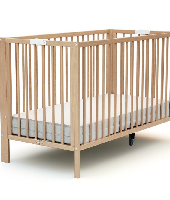 Lit bébé pliant en bois...