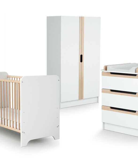 Chambre bébé lit, commode à...