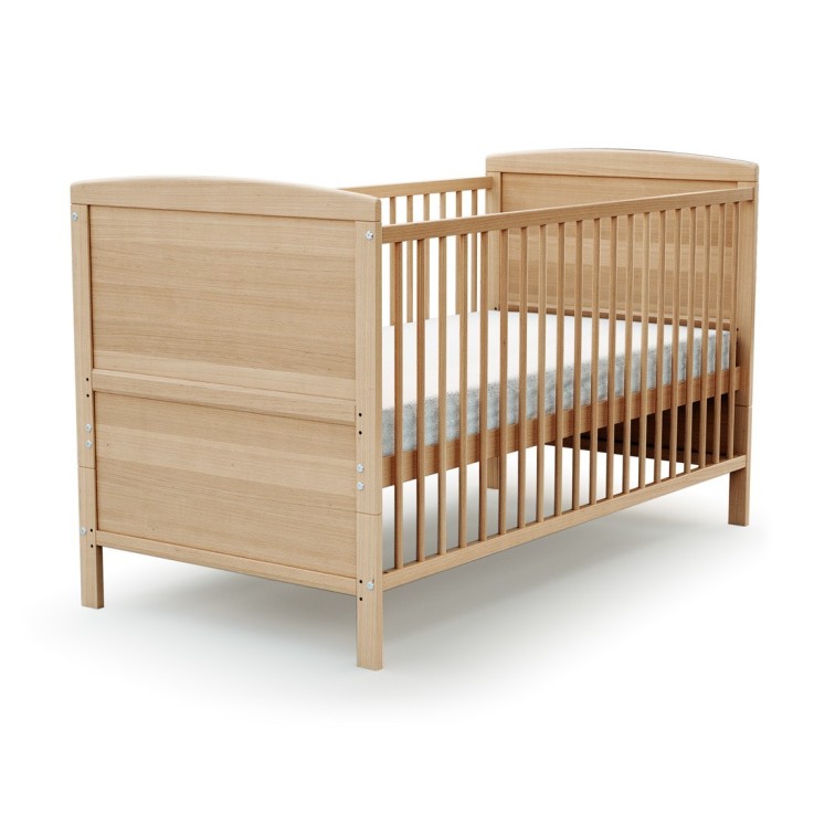 Lit bébé évolutif en bois avec matelas en bois ESSENTIEL
