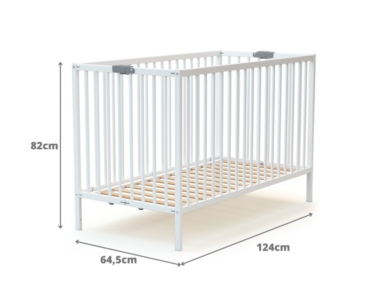 Lit bébé pliant en bois