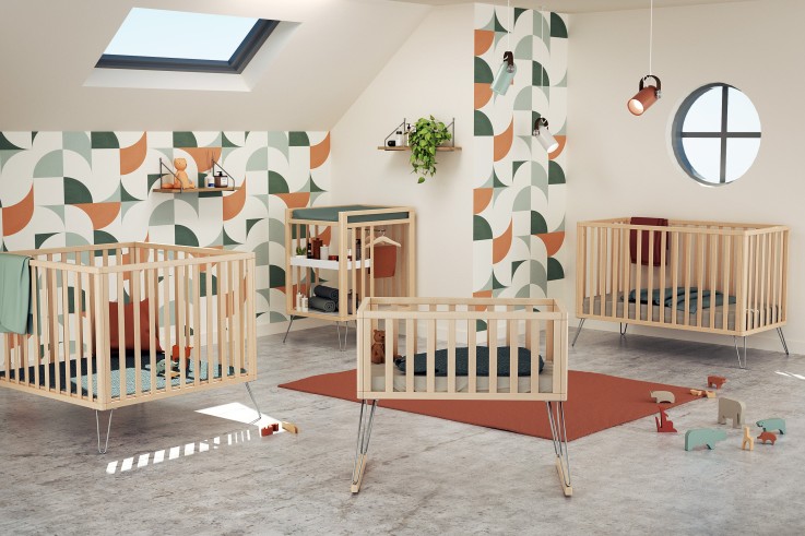 Lit bébé en bois ONLY