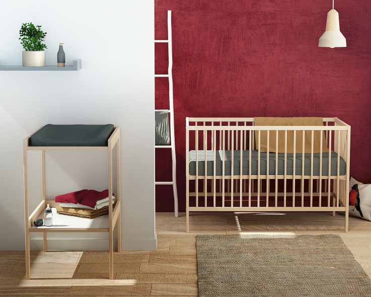 Lit bébé en bois