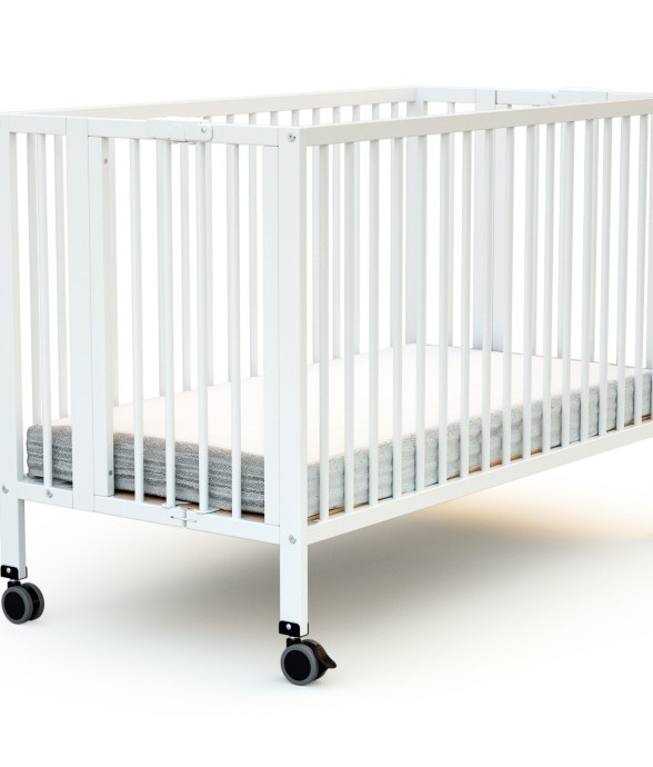 Lit bébé pliant en bois...