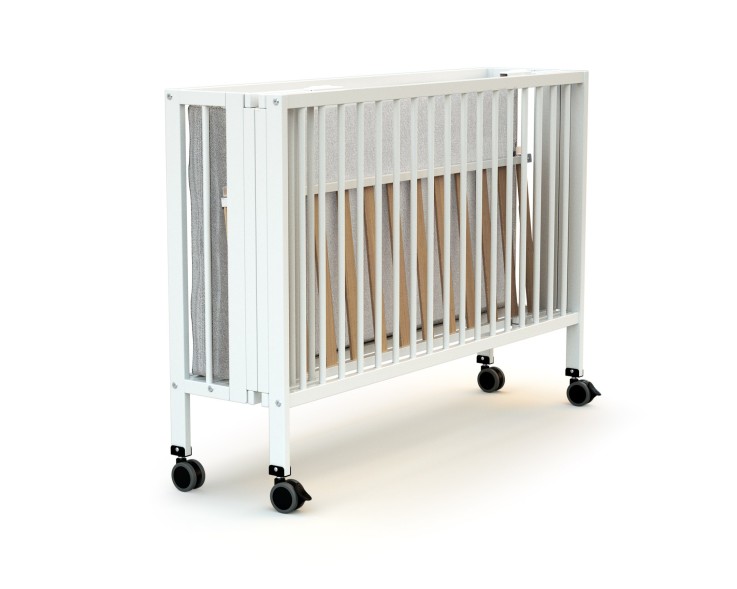 Lit bébé pliant en bois ESSENTIEL 60 x 120 cm